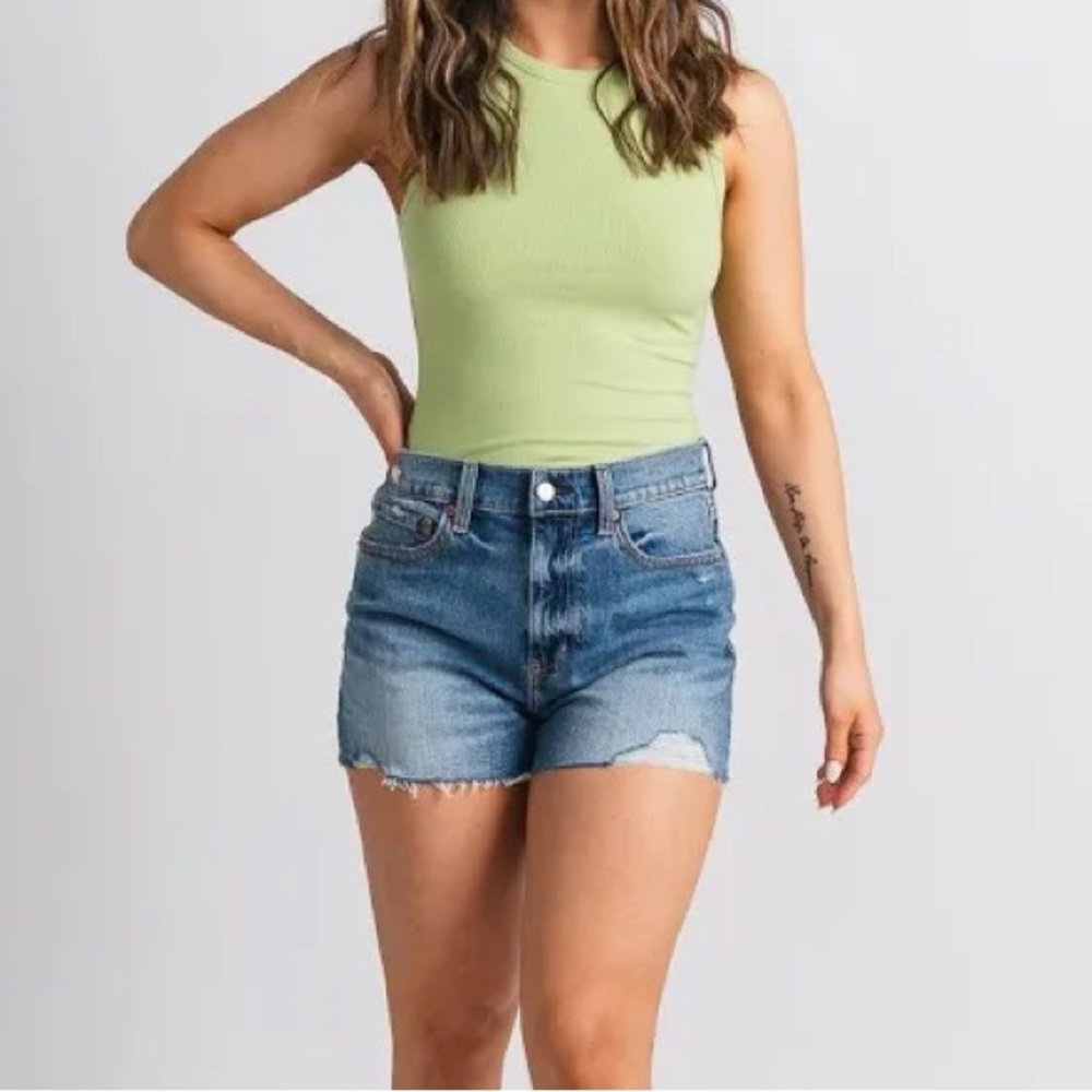 Green Round Neck Bodysuit